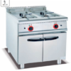 Commercial Electric Griddle 1/3 Grooved with Cabinet | 700/800mm Freestanding Flat Top Grill for Breakfast Service, Customizable