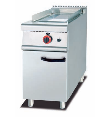 Commercial Gas Lava Rock Grill with Cabinet | Compact Freestanding Charbroiler for Steakhouses, Customizable