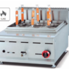 Commercial Countertop Gas 6-Basket Pasta Cooker | 6kW Noodle Boiler for Asian Restaurants, Customizable