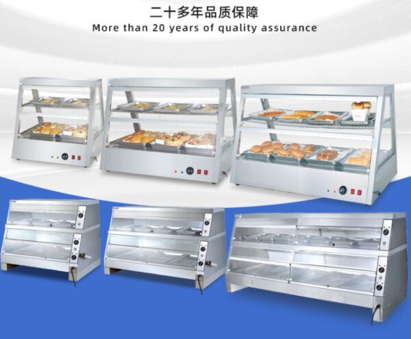 Commercial Electric Food Warmer Display Cabinet Series | 2 Compact Models (JDH-6P / JDH-8P)