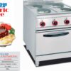Commercial Electric Range with 4 Variable Hot Plates & Oven - Freestanding Electric Cooker for Restaurants, Customizable