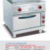 Commercial Electric Griddle 1/3 Grooved with Oven | 700/800mm Freestanding Cooker for Breakfast Service, Customizable