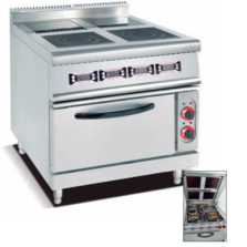 Commercial Freestanding 4-Burner Induction Cooker with Oven - Electric Induction Range for Restaurants, Customizable