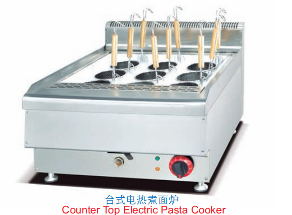 Commercial Countertop Electric 6-Basket Pasta Cooker | 6kW 380V Noodle Boiler for Asian Restaurants, Customizable