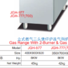 Commercial Gas Range with 2 Burners & Gas Oven - Freestanding Cooker for Small Restaurants, Customizable