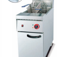 Commercial Vertical 1-Tank Electric Fryer | 30L 2-Basket Deep Fryer, 9kW/18kW Power (JDF-26)