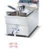 Commercial 6L Countertop Electric Deep Fryer with 1 Basket | 2.8kW Power, 220V, Compact Stainless Steel 1-Tank Fryer with Drain Tap for Fast Food, Fried Chicken & Small Kitchens (JDF-10L)