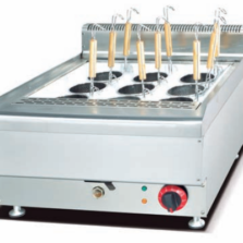 Commercial Countertop Electric 6-Basket Pasta Cooker | 6kW 380V Noodle Boiler for Asian Restaurants, Customizable