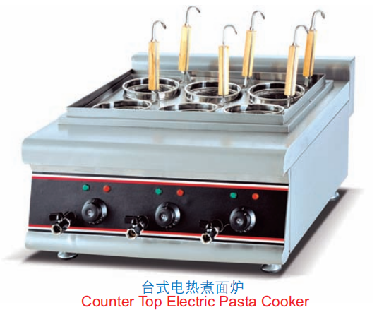 Commercial Countertop Electric 6-Basket Pasta Cooker | 6kW Noodle Boiler for Asian Restaurants, Customizable