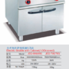 Commercial Electric Griddle 1/3 Grooved with Cabinet | 700/800mm Freestanding Flat Top Grill for Breakfast Service, Customizable