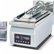 Commercial Computerized Fried Dumpling Machine | 3.2kW 220V Electric Griddle, Stainless Steel Countertop Potsticker Fryer with Digital Control for Restaurant & Breakfast Shop (JEG-11A)
