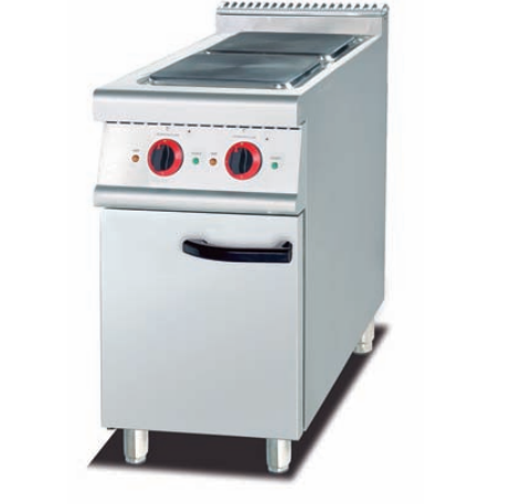 Commercial Electric Range with 2 Hot Plates & Cabinet | Compact Freestanding Cooker for Restaurants, Customizable