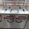 Commercial Vertical 2-Tank Electric Fryer (4-Basket) with Timer | 30L+30L Dual Tank Deep Fryer, 18kW+18kW (JDF-26-2A)