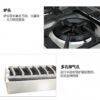 Commercial Gas Range with 2 Burners & Gas Oven - Freestanding Cooker for Small Restaurants, Customizable