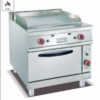 Commercial Gas Griddle with Oven (1/3 Grooved) | Compact Vertical Gas Stove for Breakfast Service & Cafes, Customizable Fuel Type