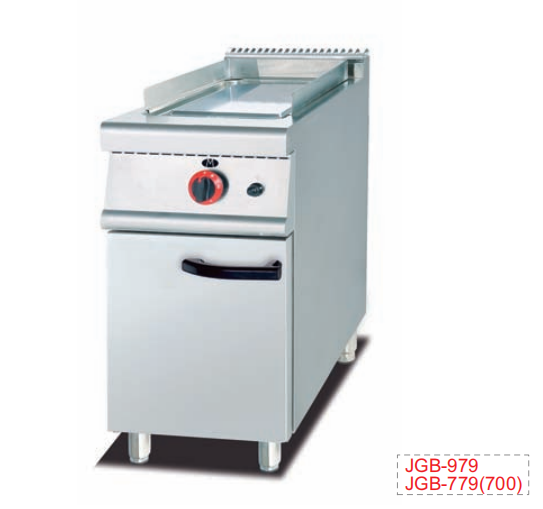 Commercial Gas Lava Rock Grill with Cabinet | Compact Freestanding Charbroiler for Steakhouses, Customizable
