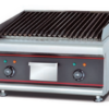 Commercial Countertop Electric Lava Rock Grill | 5.6kW Charbroiler for Steaks & Burgers, Customizable