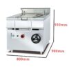 Commercial Gas Tilting Braising Pan | 80L/60L Tilting Skillet for Restaurants & Canteens, Customizable Fuel Type