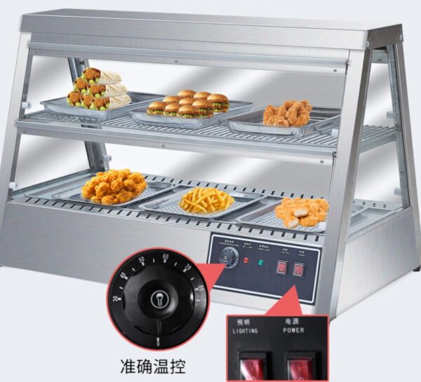 Commercial Electric Food Warmer Display Cabinet Series | 2 Compact Models (JDH-6P / JDH-8P)