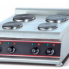 Commercial Countertop Electric 4-Plate Cooker | Compact Freestanding Range for Small Restaurants, Customizable