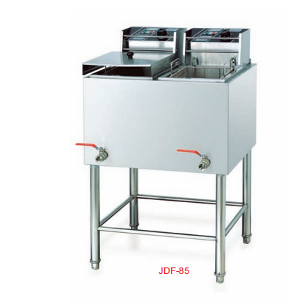 Commercial Vertical 2-Tank Electric Fryer | 14L+14L 2-Basket Deep Fryer, 4kW+4kW Power (JDF-85)