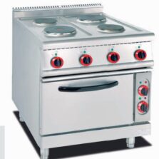 Commercial Electric Range with 4 Variable Hot Plates & Oven - Freestanding Electric Cooker for Restaurants, Customizable
