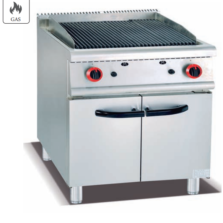 Commercial 4-Burner Gas Range with Storage Cabinet | Compact Vertical Gas Stove for Restaurants & Cafes, Customizable Fuel Type