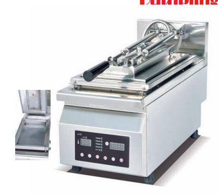 Commercial Computerized Fried Dumpling Machine | 3.2kW 220V Electric Griddle, Stainless Steel Countertop Potsticker Fryer with Digital Control for Restaurant & Breakfast Shop (JEG-11A)