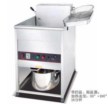 Heavy-Duty Commercial Electric Fryer | 40L Large-Capacity Deep Fryer with Fast Heat-Up, 18-Minute 30°-180° Heating, Built-In Thermostat & Removable Oil Tank for Fast Food Service