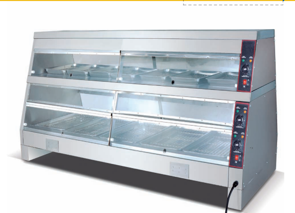 Commercial Electric Food Warmer Display Cabinet Series | 2 Compact Models (JDH-6P / JDH-8P)