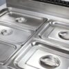 Commercial Gas Bain Marie with Cabinet | Vertical Food Warmer for Buffets & Restaurants, Customizable Fuel Type