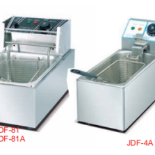 Commercial 4L Ultra-Compact Countertop Electric Deep Fryer with 1 Basket | 2kW Power, 220V, Stainless Steel 1-Tank Fryer for Fast Food, Fried Chicken & Small Kitchens (JDF-4A)