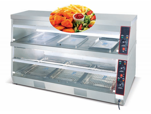 Commercial Electric Food Warmer Display Cabinet Series | 2 Compact Models (JDH-6P / JDH-8P)
