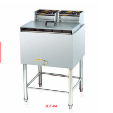 Commercial Vertical 1-Tank Electric Fryer | 27L 2-Basket Deep Fryer, 4kW+4kW Power (JDF-84)