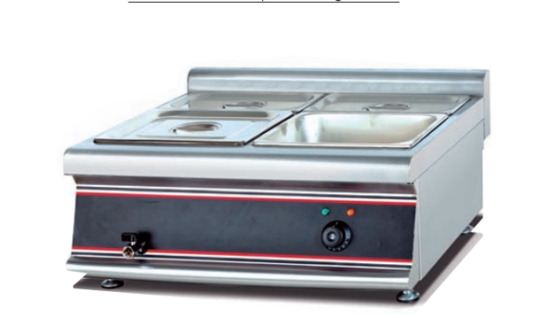 Commercial Countertop Electric Bain Marie | 4-Pan Food Warmer for Buffets & Catering, Customizable