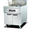 Commercial Vertical 2-Tank Computer Fryer Series with Oil Filter Cart | 4-Basket Programmable Deep Fryers (JDF-30-2A / JDF-30-2)