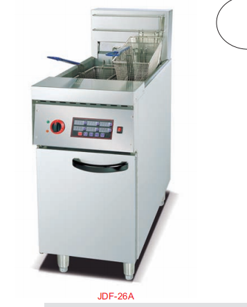 Commercial Vertical 1-Tank Electric Fryer with Timer | 30L 2-Basket Deep Fryer, 9kW/18kW (JDF-26A)