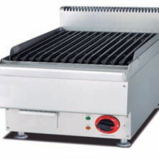 Commercial Countertop Electric Lava Rock Grill | 2.8kW Compact Charbroiler for Steaks & Burgers, Customizable