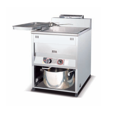 Commercial 40L High-Capacity Gas Deep Fryer with Advanced Cross-Tube Heating System | 5.6kW LPG-Powered Stainless Steel Single-Tank Fryer for Fast Food, Fried Chicken & High-Volume Restaurant Kitchens (JGF-40L)