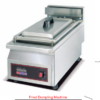 Commercial Single-Plate Fried Dumpling Machine | 3.2kW 220V Electric Potsticker Griddle, Stainless Steel Countertop Digital Fryer for Restaurant & Breakfast Shop (JEG-12)