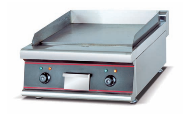 Commercial Countertop Electric Flat Griddle | Full-Surface 5.6kW Grill for Breakfast Service, Customizable