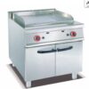 Commercial Gas Griddle with Cabinet (1/3 Grooved) | Vertical Flat Top Grill for Restaurants & Cafes, Customizable Fuel Type