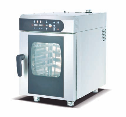 JEH-5ES Commercial Combi-Steamer Oven | 6-Trays / 5-Trays Electric Combination Steam Oven, 30~260°C Stainless Steel Countertop Combi Oven with Auto Cleaning for Restaurant, Hotel & Canteen (JEH-6EH / JEH-6E / JEH-5ES)