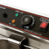 Commercial Countertop Electric Deep Fryer | 3kW 220V Stainless Steel 1-Tank Fryer, 8L Capacity with Digital Temperature Control for Restaurant, Food Truck & Snack Shop (JDF-101AV)