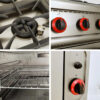 Commercial 4-Burner Gas Range, Lava Rock Grill & Oven (JGH-999A/JGH-799A)