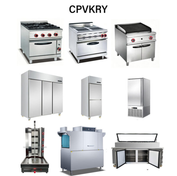 1 CPVKRY Full Set Commercial Gas Stainless Steel Restaurant Kitchen Equipment CE Certified Turnkey Kitchen Solutions for Hotel