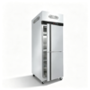 Stainless Steel Air Cooled Cabinet Double Door Commercial Refrigerator Adjustable -18C to 0C Auto Defrost Restaurant Kitchen