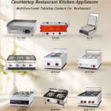 1 Commercial Desktop Gas Stove Full Range 304 Stainless Steel Griddle Grill Soup Warmer Noodle Cooker Oden Pot