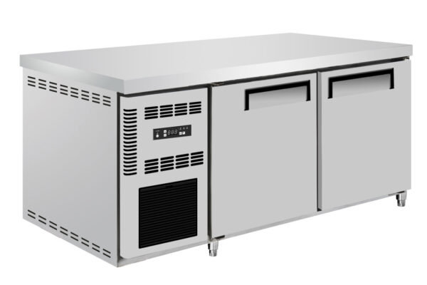 Commercial Refrigerated Workbench Refrigerator Full Stainless Steel Body Frost-Free Air Cooling Digital Temperature Control