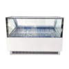 High Capacity Commercial Display Freezer for Ice Cream Imported Compressor Dual Automatic Defrost Marble Base